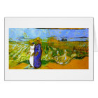 Deux Femmes Traversant Les Champs Van Gogh Art