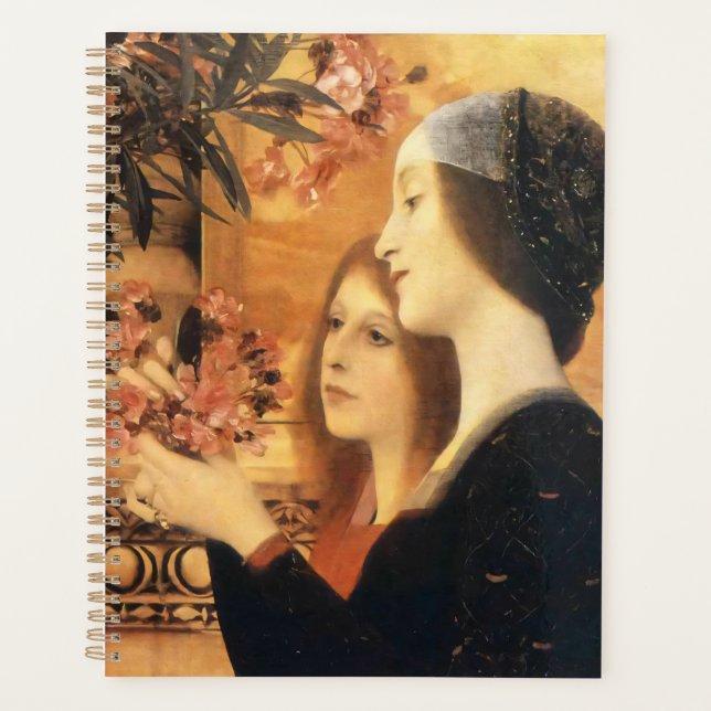 Deux filles à l'or par Gustav Klimt (Devant)