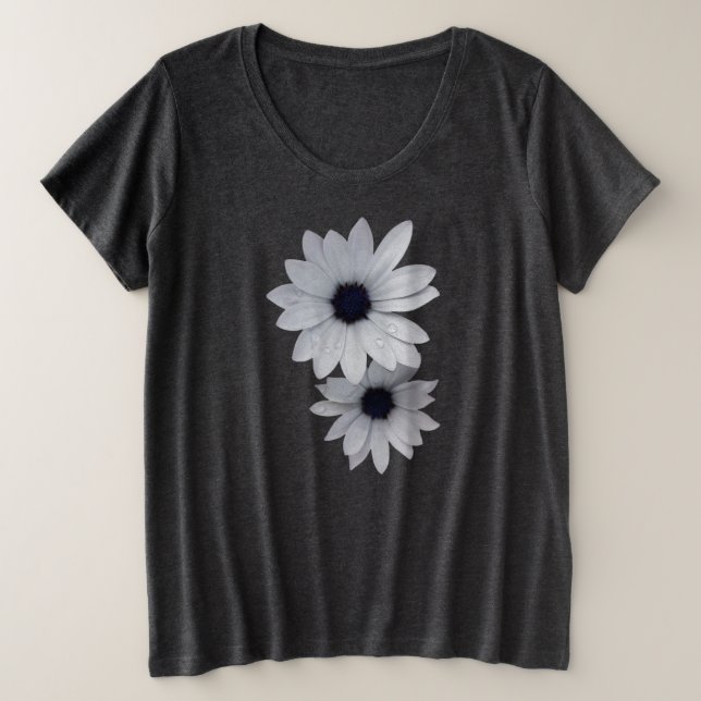 deux fleurs blanches (Design devant)