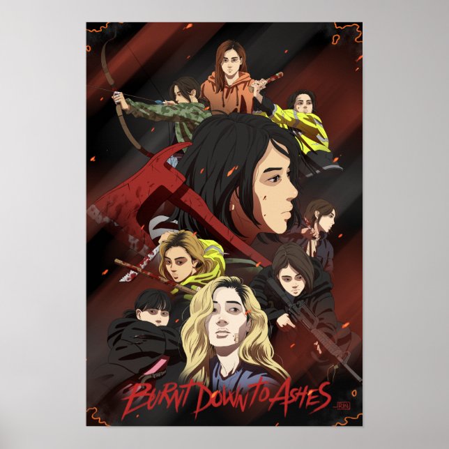 Deux Fois Brûlé À Ashes Poster D'Art (Devant)