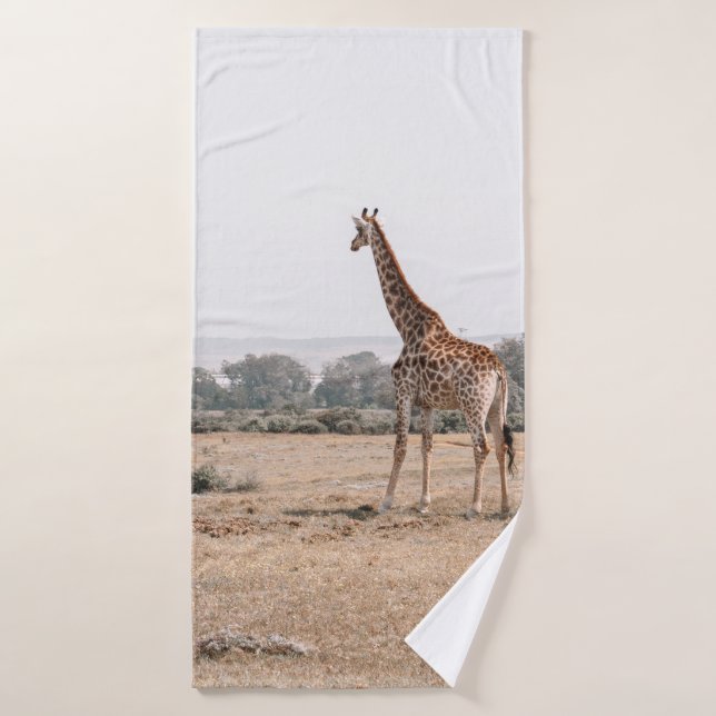 DEUX GIRAFFES (Serviette de bain)