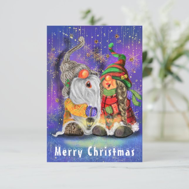 Deux Gnomes Enchaînés chantant Bonne Chanson De No (Debout devant)