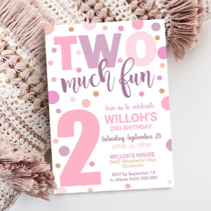 Deux Invitation d'anniversaire très amusante 2e Fi