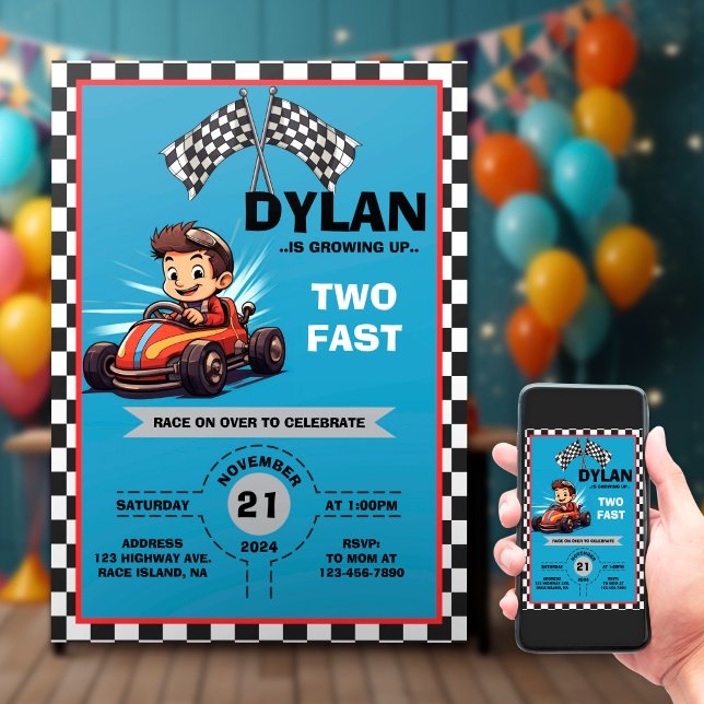 Deux Invitation Rapide Anniversaire (Créateur téléchargé)