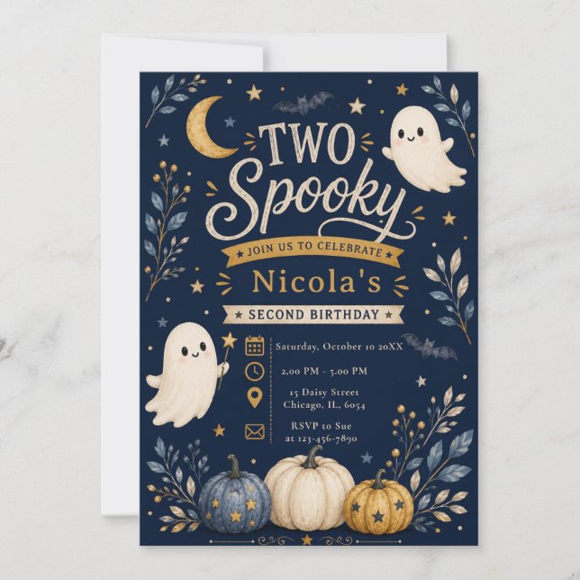 Deux invitations effrayantes (Devant)