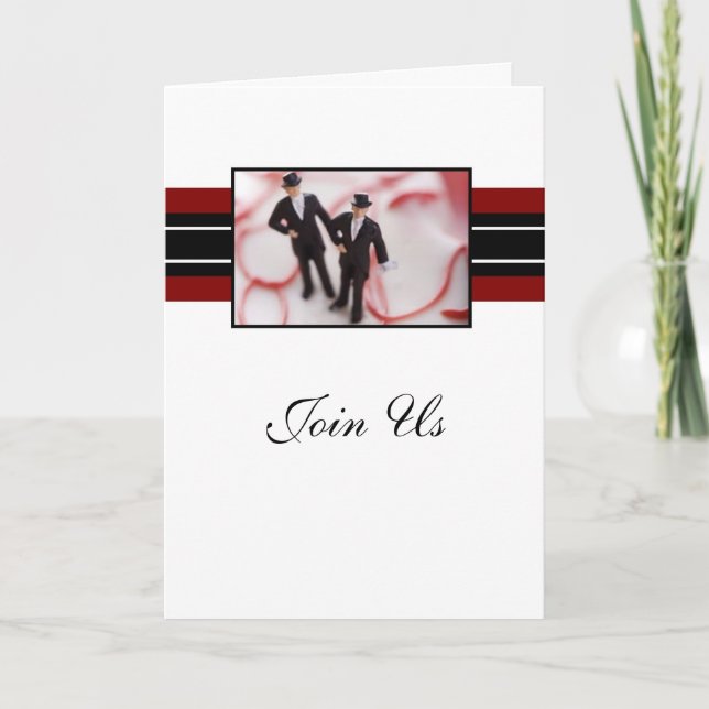 Deux invitations faites sur commande de mariage de (Devant)