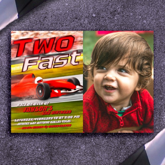 Deux invitations rapides avec photo (Créateur téléchargé)