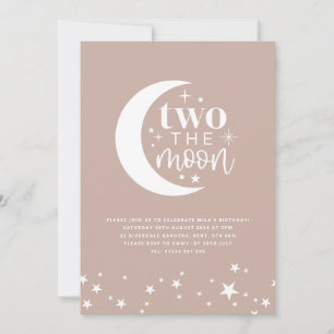Deux La Lune Blush Invitation Anniversaire