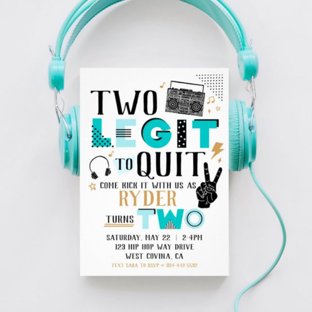 Deux legs pour quitter la deuxième invitation d'an (Créateur téléchargé)