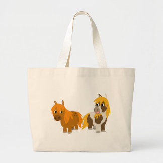 Deux mignons Poney Cartoon Sac personnalisé