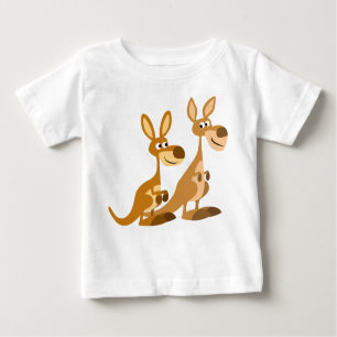 Deux mignons T-shirt Kangaroos pour bébé