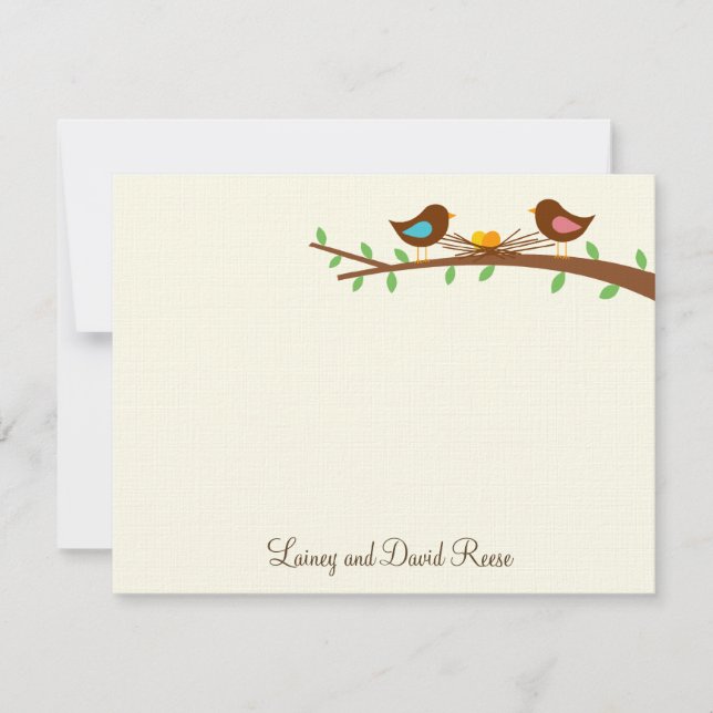 Deux nouveaux oeufs à plat Carte de remerciements (Devant)