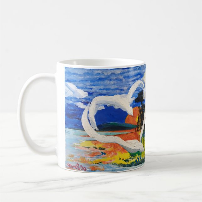 Deux Oiseaux Concept Mug (Gauche)