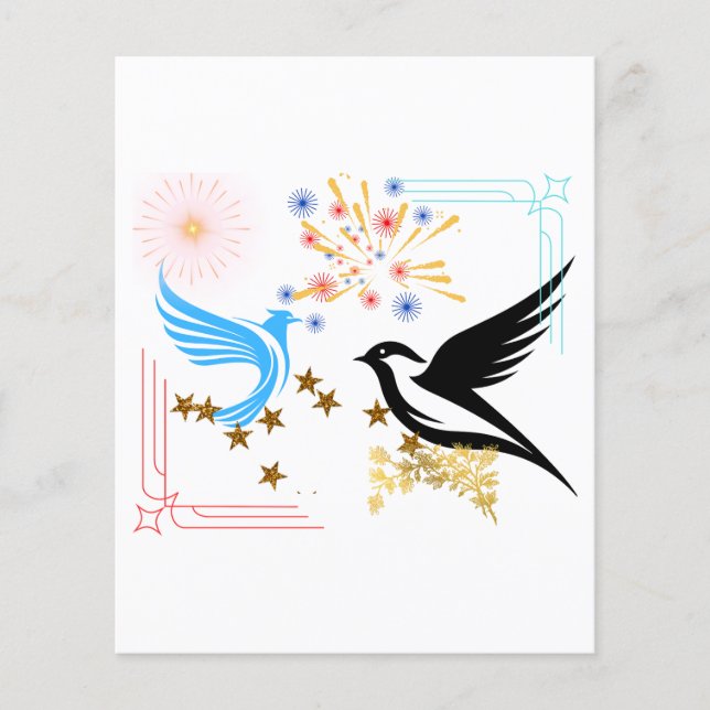 Deux oiseaux majestueux (Devant)