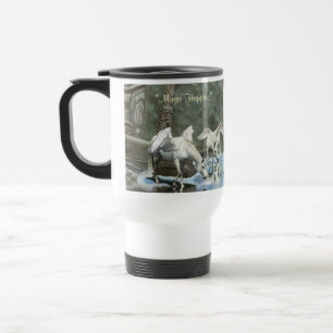 Deux Pegasi et Totem Poles Imaginaire Art Mug