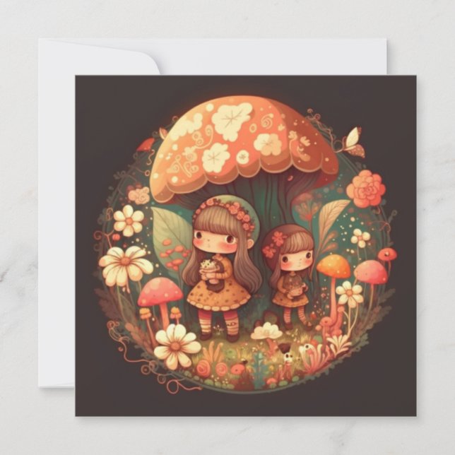 Deux petites filles adorables elfes (Devant)