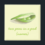 Deux petits pois dans un aimant en couple de pois<br><div class="desc">Deux petits pois dans un aimant à couple de pois,  PARFAIT POUR LES FAVORISATIONS DE MARIAGE! ! !</div>