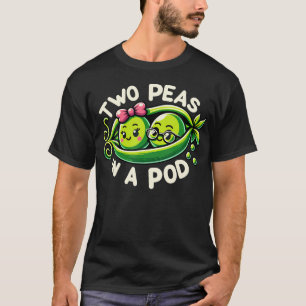 Deux petits pois dans une cosse T-shirt drôle pour