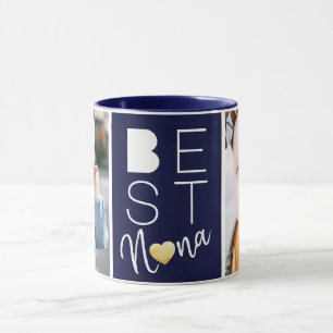 Deux photos de la Marine bleue Meilleur Nana Mug