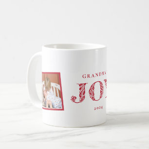 Deux photos Joy Holiday Gift Mug
