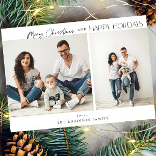 Deux photos minimalistes Joyeux Noël