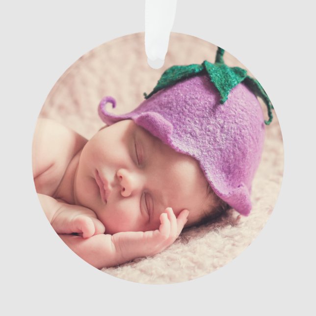 Deux photos Ornement de vacances en famille (devant)