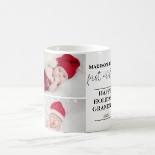 Deux photos Première Grand-mère de Noël Mug