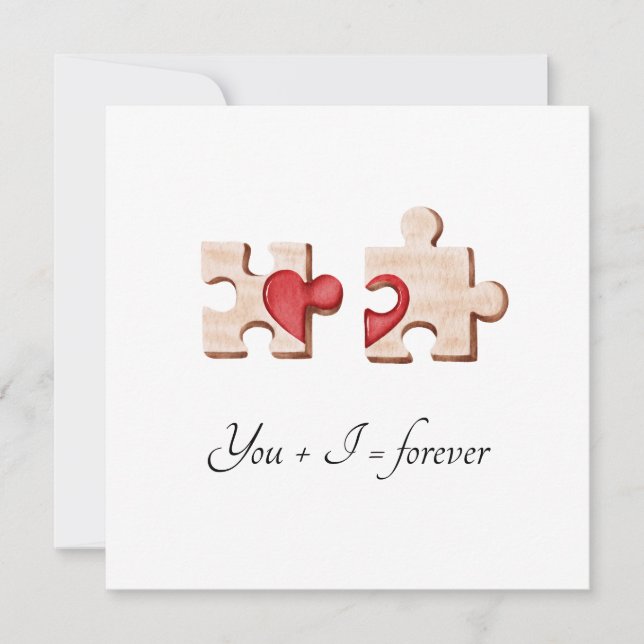 deux pièces de puzzle assorties avec une carte à c (Devant)