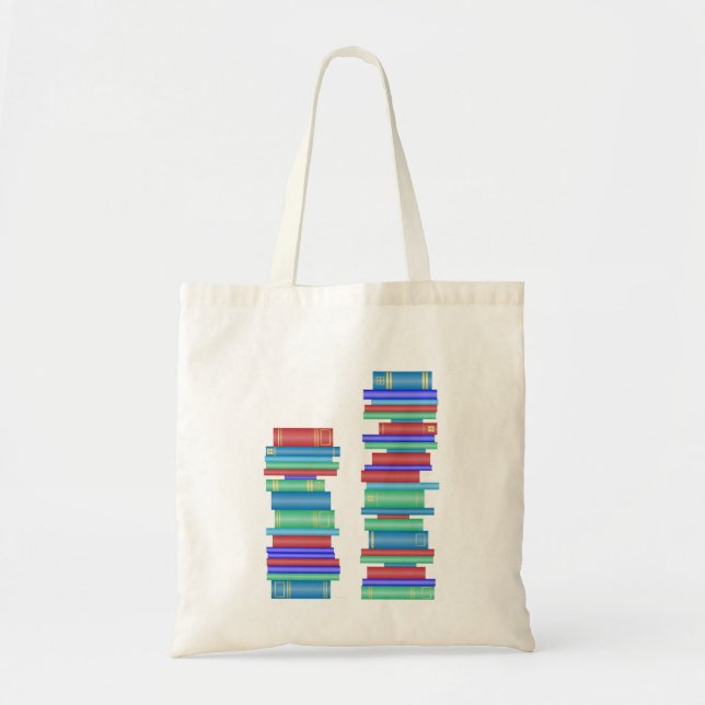 Deux piles de sacs de bibliothèque de livres (Devant)