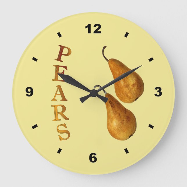 Deux poires ~ Horloge botanique ~ Cuisine ~ Toute  (Recto)