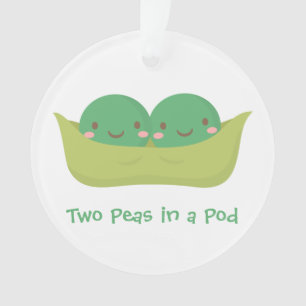 Deux pois dans une cosse jumelle le décor de piè