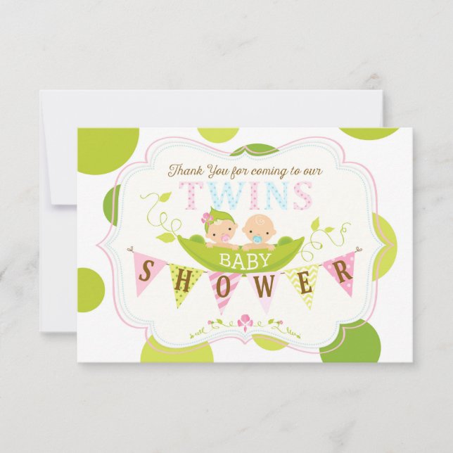 Deux pois dans une cosse jumelle le Merci de fille (Devant)