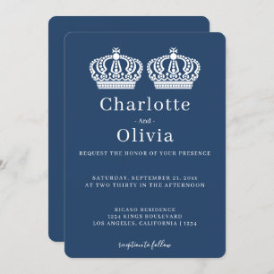 Deux Reines Font Un Mariage Gay À Thème De Couronn