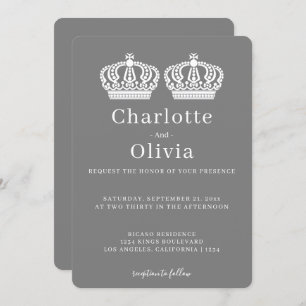 Deux Reines Font Un Mariage Gay À Thème De Couronn