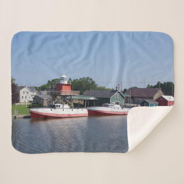 Deux rivières, Wisconsin sherpa couverture (Devant (Horizontal))