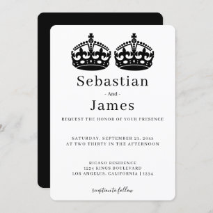 Deux Rois Font Un Mariage Gay À Thème De Couronne