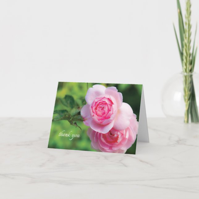 Deux Roses Roses Roses Roses, merci - Note Card (Devant)