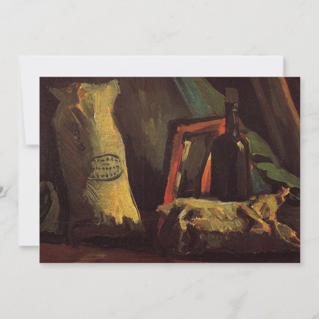 Deux sacs et une bouteille par Vincent van Gogh (Devant)