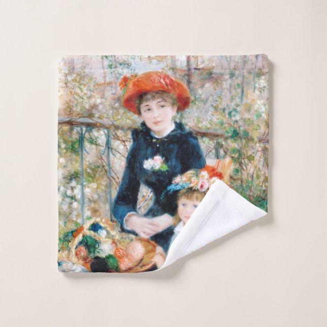 Deux Sisters, On the Terrace Auguste Renoir (Gant de toilette)