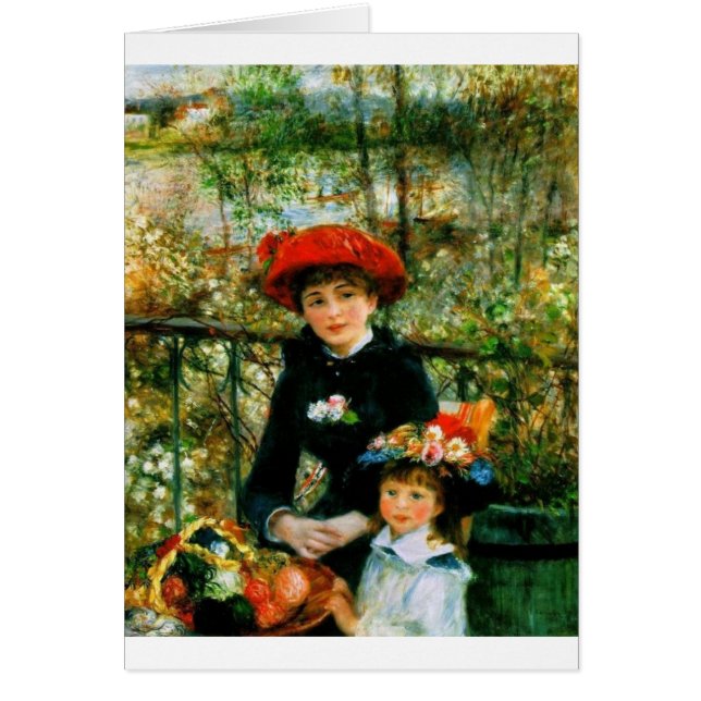 Deux Soeurs en terrasse par Renoir (Devant)