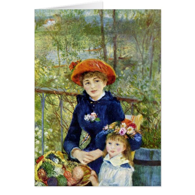 Deux Sœurs (sur la terrasse) de Pierre Renoir (Devant)