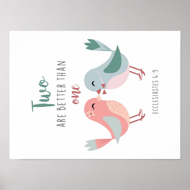 deux sont mieux qu'une affiche chrétienne (Devant)