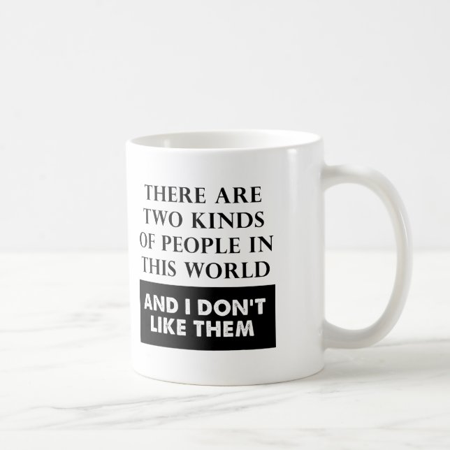 Deux sortes de haine Mug Funny (Droite)