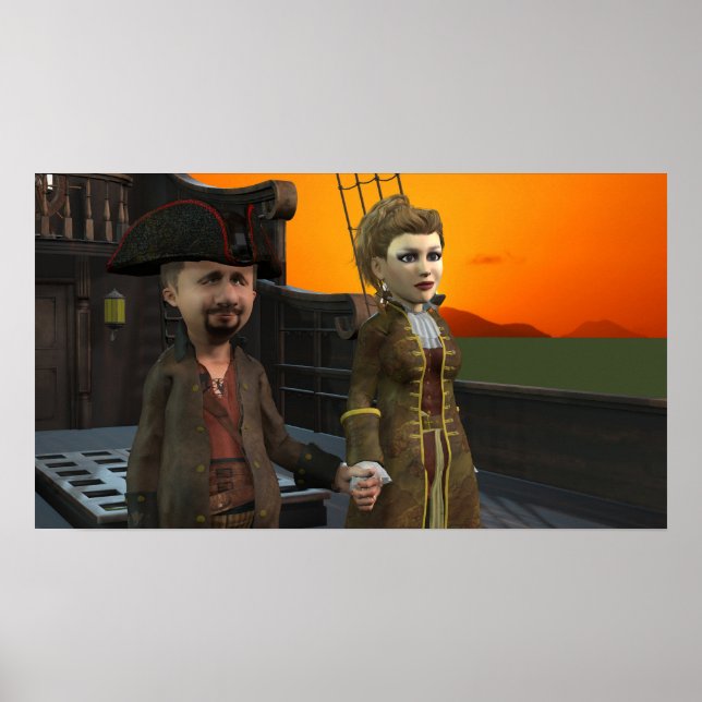 Deux sur le pont - Petite affiche (Devant)