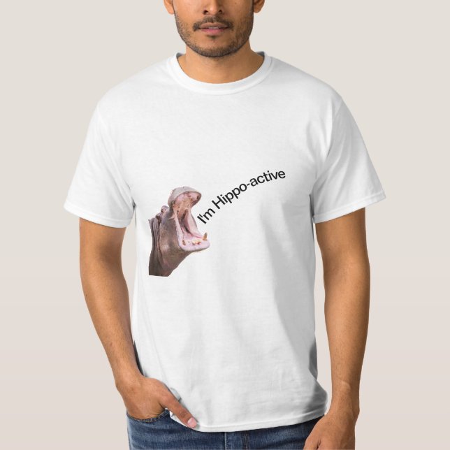 Deux T-shirt de l'hippo à la grande bouche (Devant)