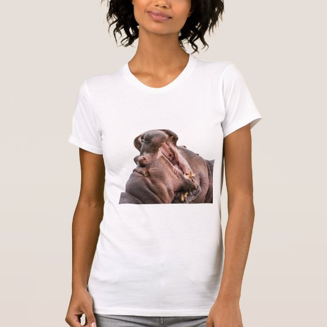 Deux T-shirt de l'hippo à la grande bouche (Devant)