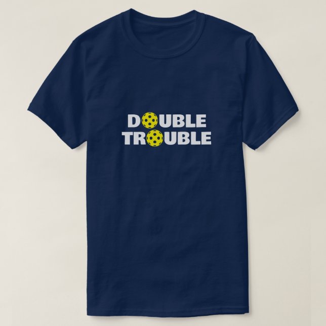 Deux t-shirts de pickleball pour l'équipe masculin (Design devant)