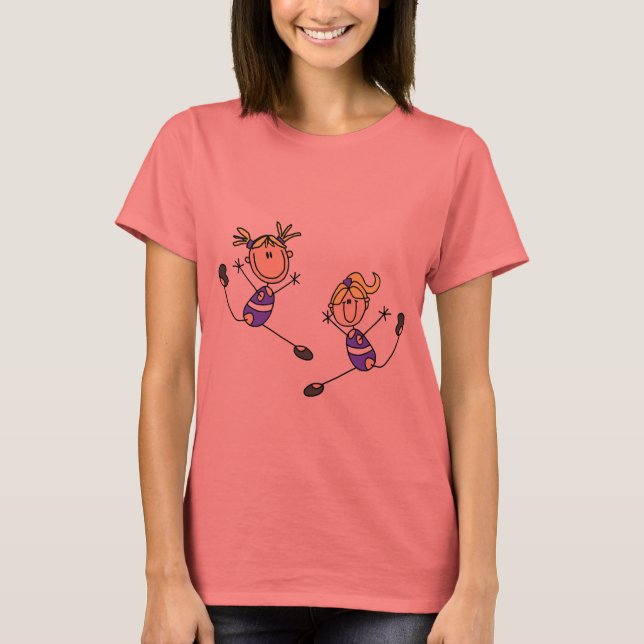 Deux t-shirts et cadeaux blonds Girl Gymnast (Devant)