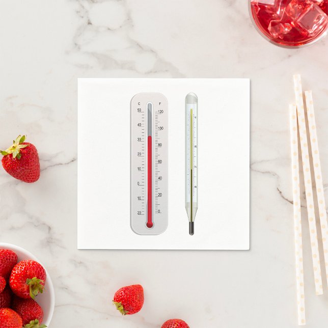 Deux thermomètres Serviettes en papier (Créateur téléchargé)