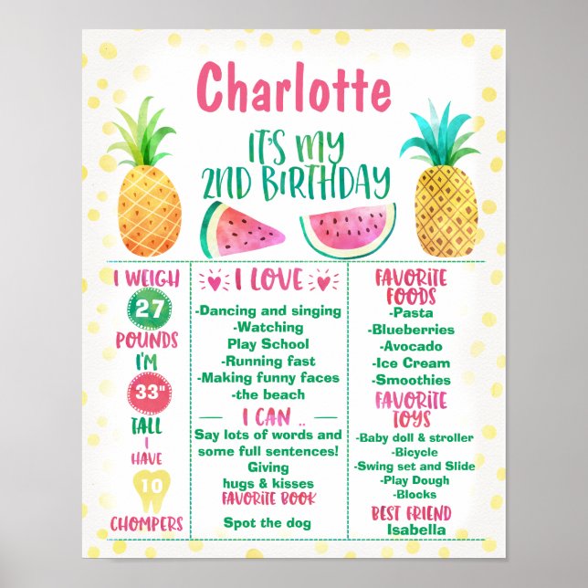 Deux tii Frutti 2e Anniversaire Poster du Jalon (Devant)